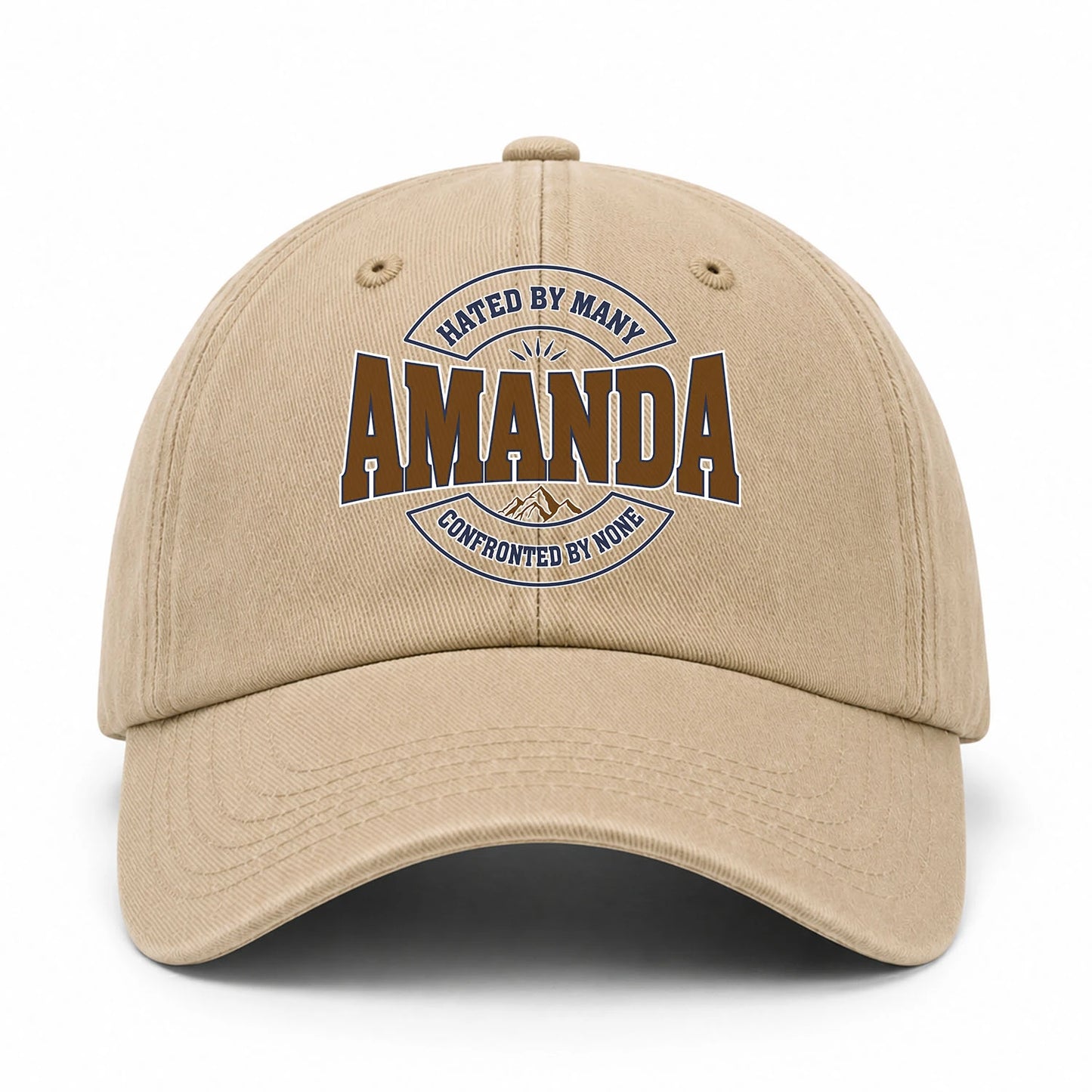 Hated By Many Confronted By None Washed Cap AMANDA 13K1 C36PF