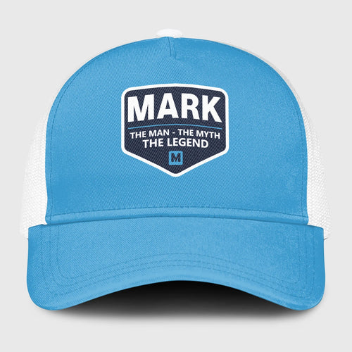 The Man The Myth The Legend Light Blue Mesh Cap MARK 13K1 C190PF