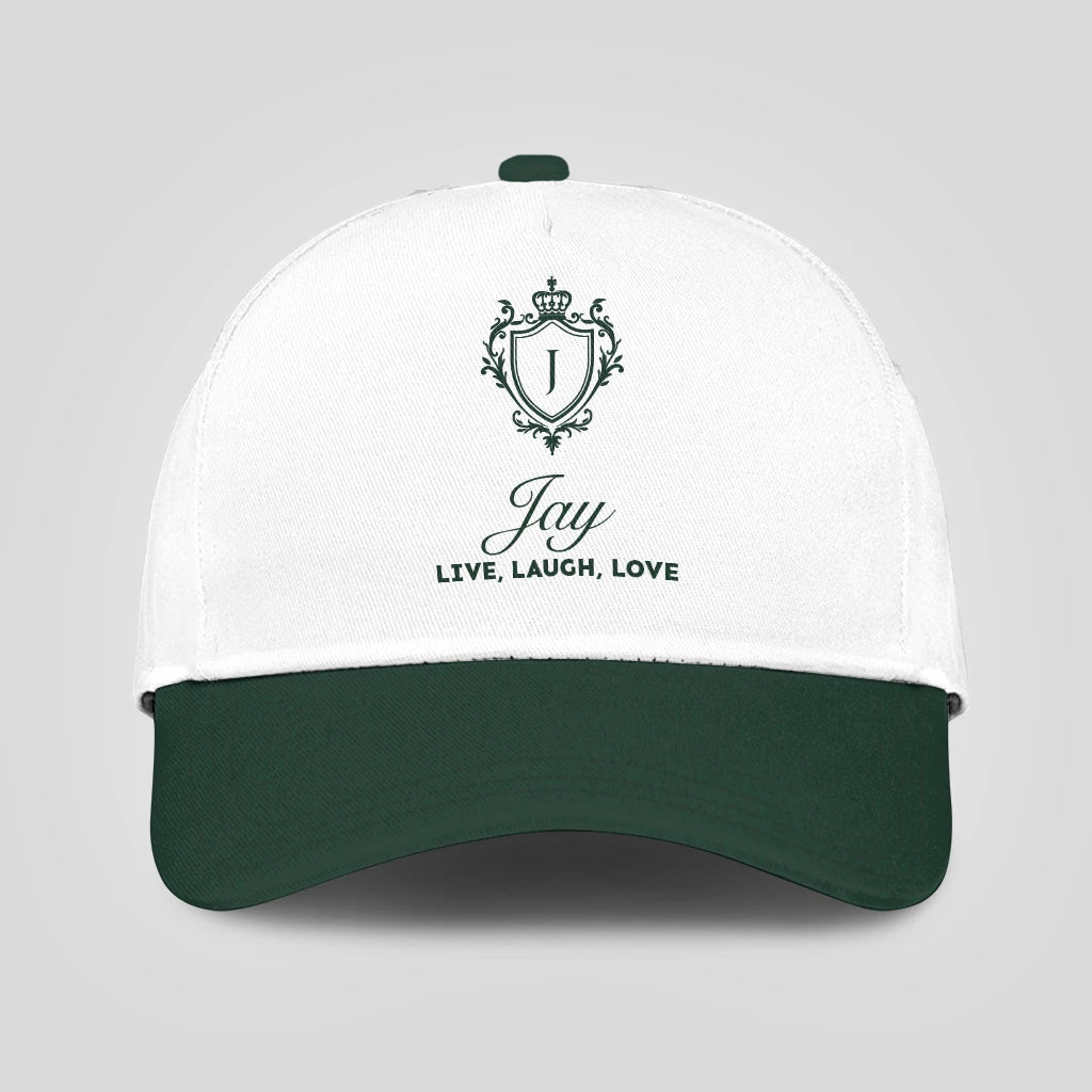Live Laugh Love Elegant Blue And White Cap JAY 13K1 C90PF