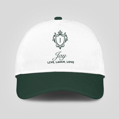 Live Laugh Love Elegant Blue And White Cap JAY 13K1 C90PF