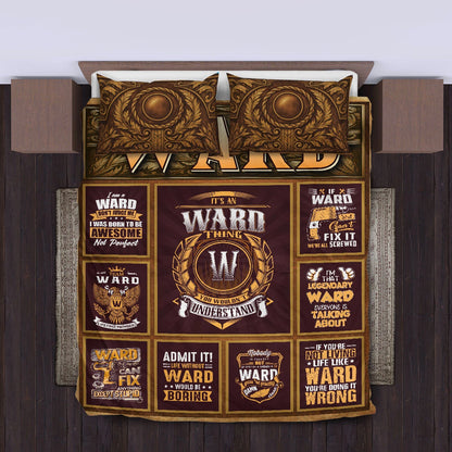 WARD Limited Edition Personalized Bedding Set 13K1-BS3