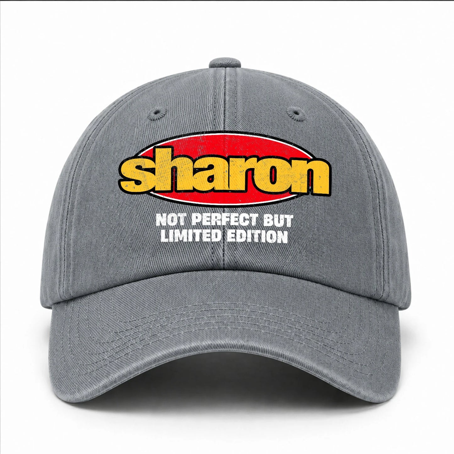 Your Name Not Perfect But Limited Edition Red Logo Washed Cap SHARON 13K1 C84PF