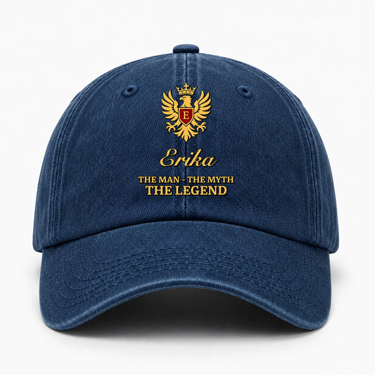 The Man The Myth The Legend King Eagle Washed Cap ERIKA 13K1 C149PF