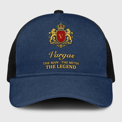 The Man The Myth The Legend Royal Blue Mesh Cap VARGAS 13K1 C187PF