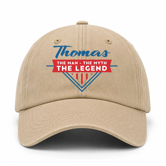 The Man The Myth The Legend Logo Washed Cap THOMAS 13K1 C37PF