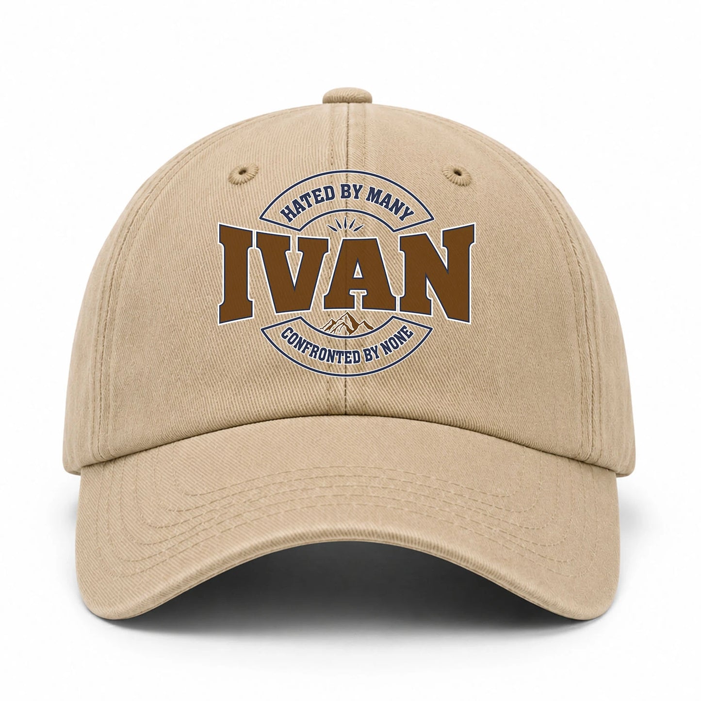 Hated By Many Confronted By None Washed Cap IVAN 13K1 C36PF