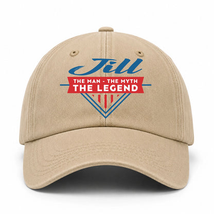 The Man The Myth The Legend Logo Washed Cap JILL 13K1 C37PF
