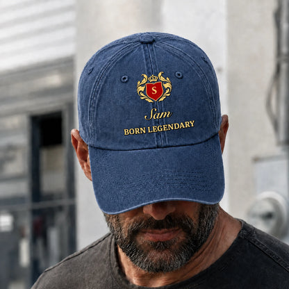 Born Legendary Royal Blue Washed Cap SAM 13K1 C183PF