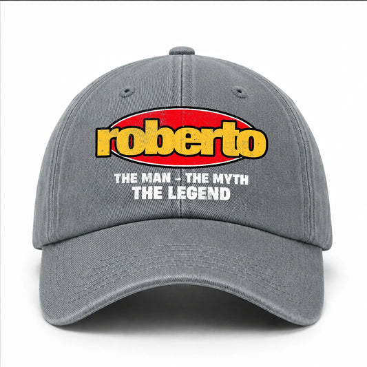 The Man The Myth The Legend Vintage Logo Washed Cap ROBERTO 13K1 C162PF