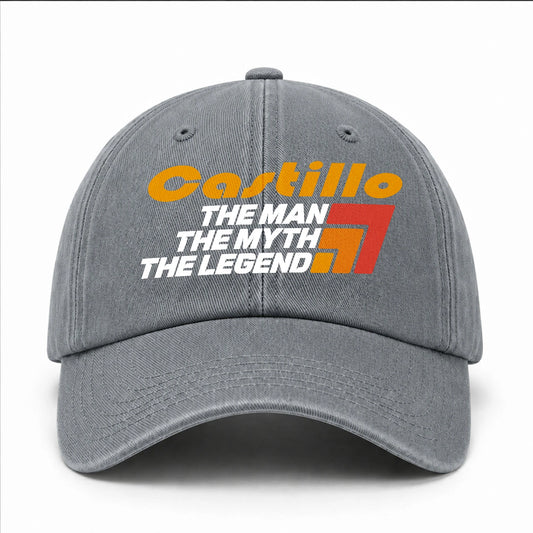 The Man The Myth The Legend With Logo Washed Cap CASTILLO 13K1 C72PF