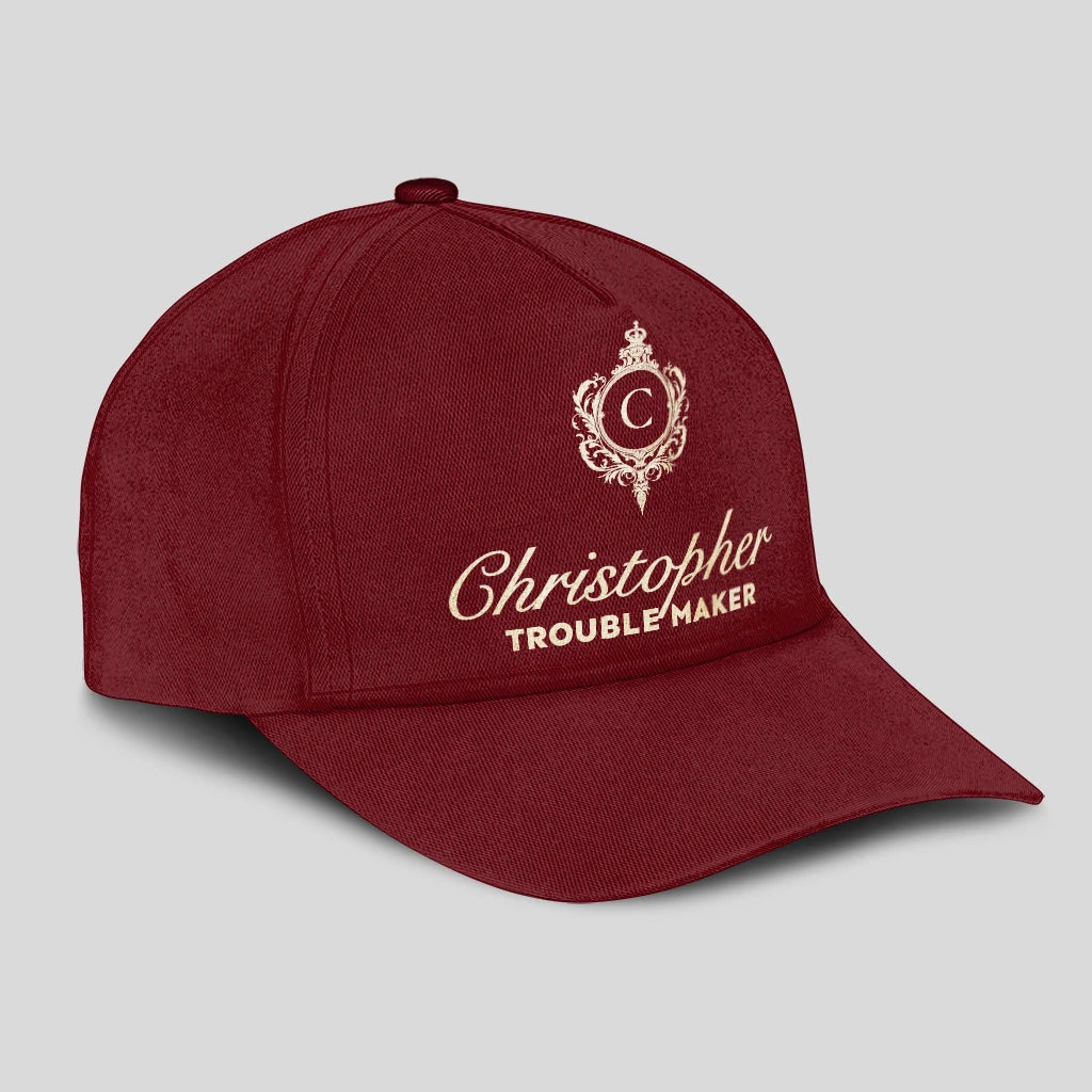 Trouble Maker Funny Royal Burgundy Cap CHRISTOPHER 13K1 C158PF