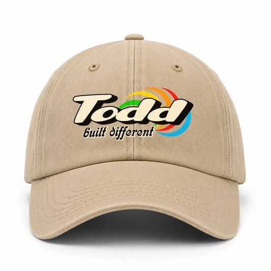 Your Name Built Different Retro Washed Cap TODD 13K1 C55PF