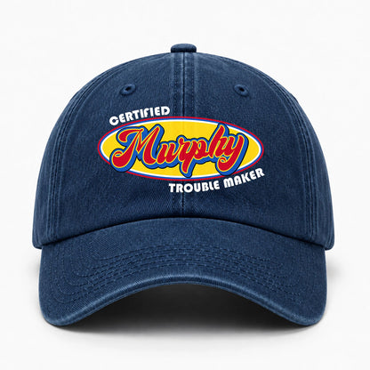 Certified Your Name Trouble Maker Washed Cap MURPHY 13K1 C73PF