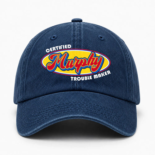 Certified Your Name Trouble Maker Washed Cap MURPHY 13K1 C73PF