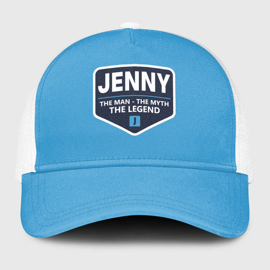 The Man The Myth The Legend Light Blue Mesh Cap JENNY 13K1 C190PF