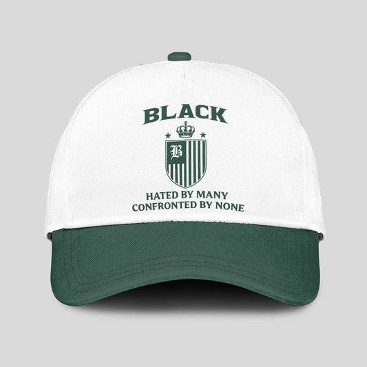 Hated By Many Confronted By None Luxury Logo Cap BLACK 13K1 C41PF