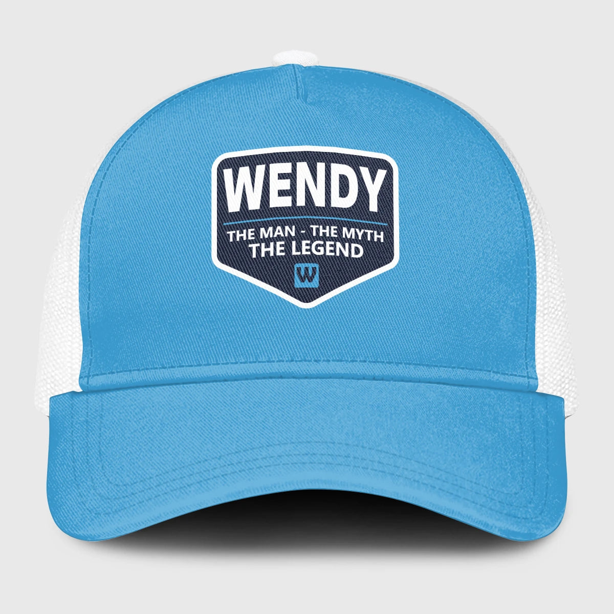 The Man The Myth The Legend Light Blue Mesh Cap WENDY 13K1 C190PF