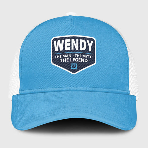 The Man The Myth The Legend Light Blue Mesh Cap WENDY 13K1 C190PF
