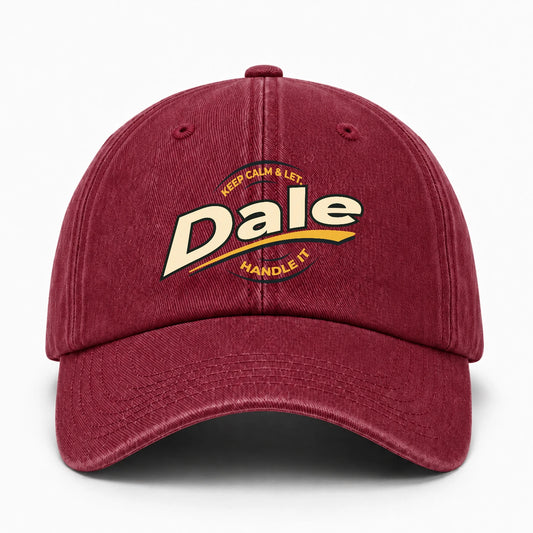 Keep Calm & Let Your Name Handle It Burgundy Washed Cap DALE 13K1 C105PF
