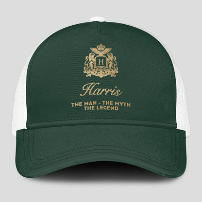 The Man The Myth The Legend Sage Green Mesh Cap HARRIS 13K1 C192PF