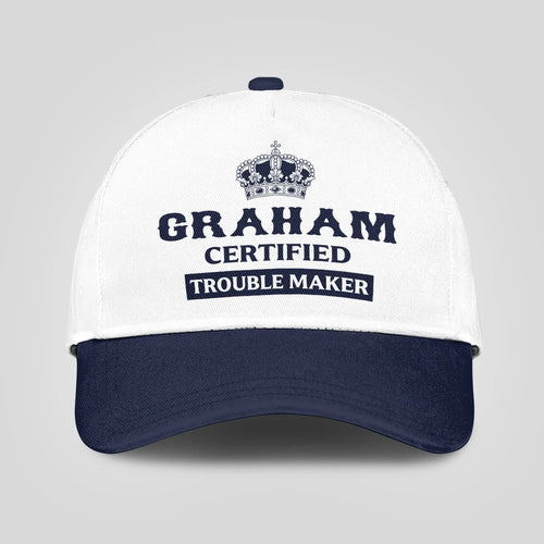 Certified Your Name Trouble Maker Washed Cap GRAHAM 13K1 C148PF