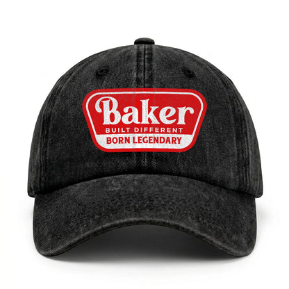 Built Different Born Legendary Red Logo Washed Cap BAKER 13K1 C63PF