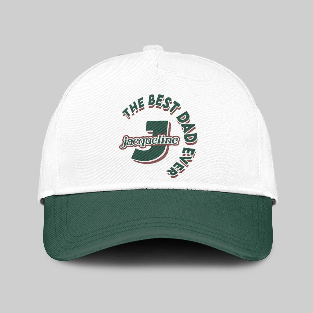 The Best Dad Ever Custom Name Cap JACQUELINE 13K1 C35PF