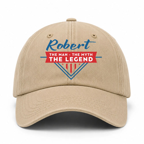 The Man The Myth The Legend Logo Washed Cap ROBERT 13K1 C37PF