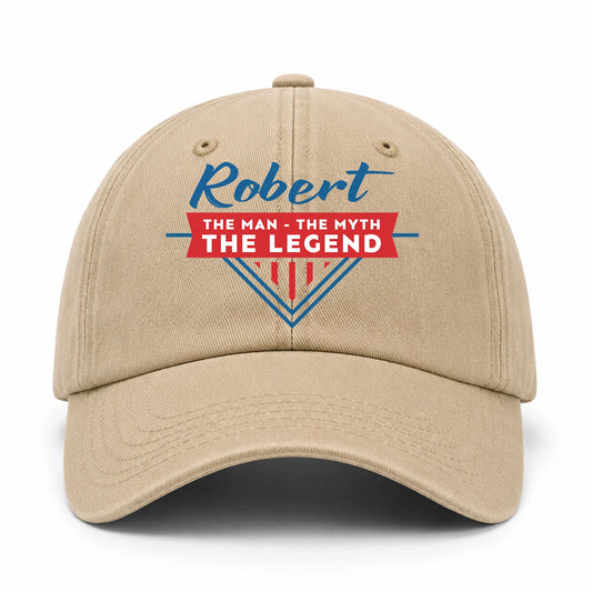 The Man The Myth The Legend Logo Washed Cap ROBERT 13K1 C37PF