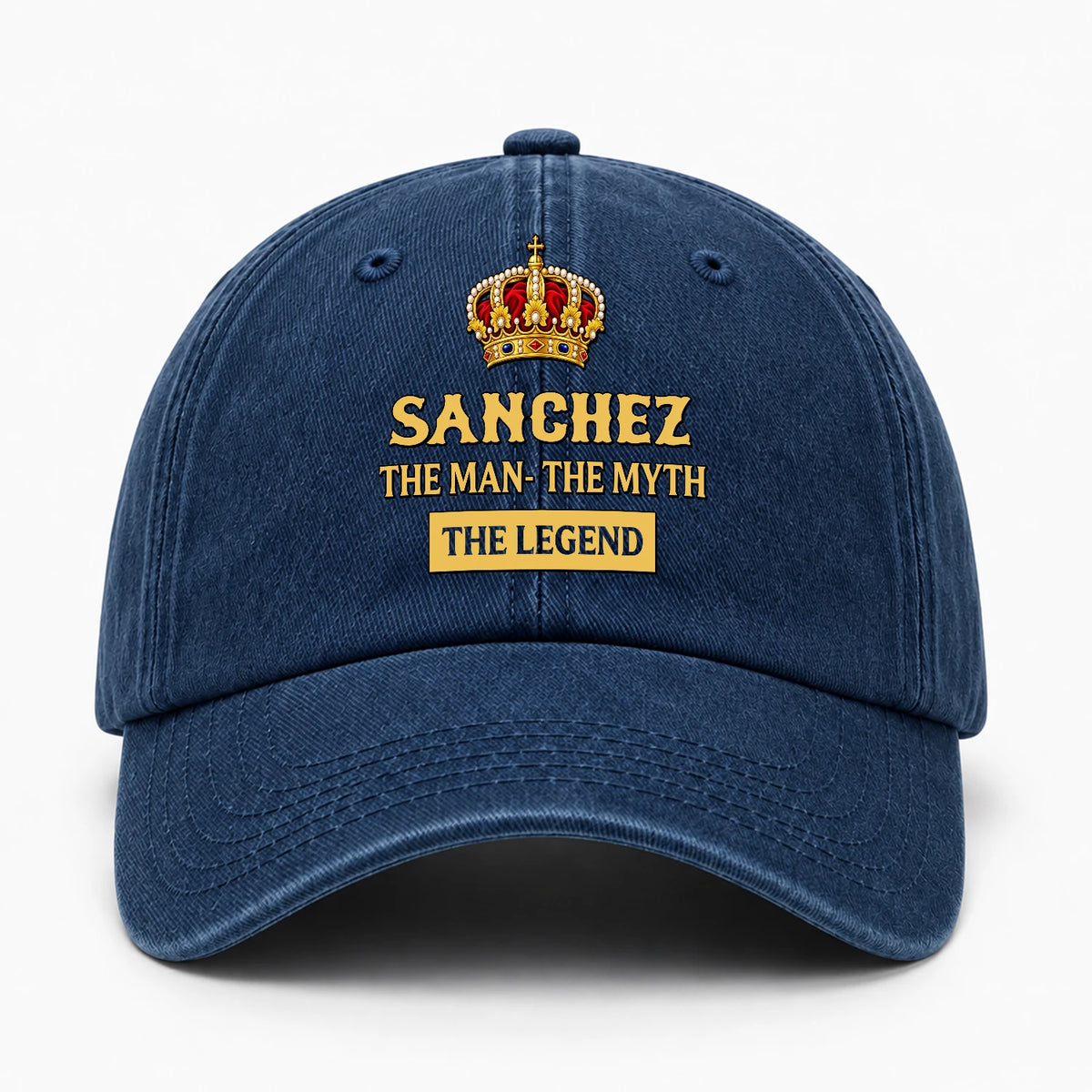 The Man The Myth The Legend King Crown Washed Cap SANCHEZ 13K1 C146PF