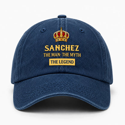 The Man The Myth The Legend King Crown Washed Cap SANCHEZ 13K1 C146PF