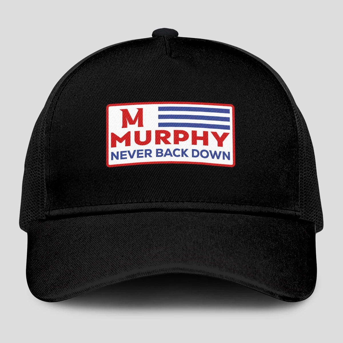 Never Back Down Vintage America Black Mesh Cap MURPHY 13K1 C207PF