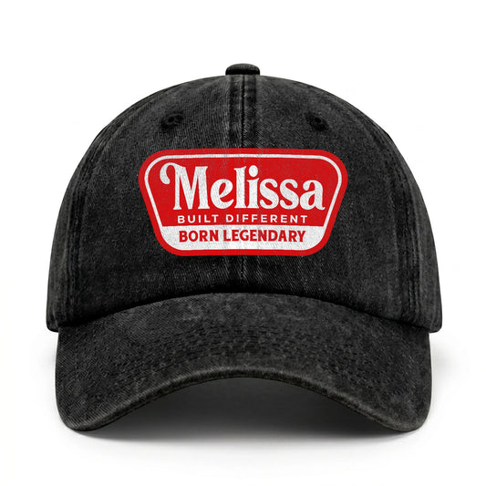 Built Different Born Legendary Red Logo Washed Cap MELISSA 13K1 C63PF