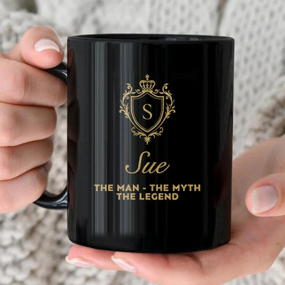 The Man The Myth The Legend Blue Crest Mug SUE 13K1 MG02