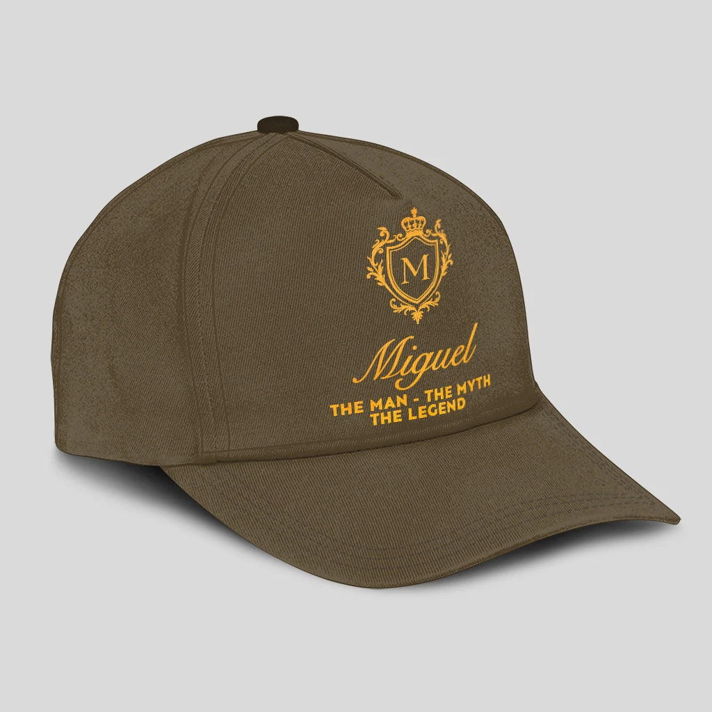 The Man The Myth The Legend Luxury Olive Cap MIGUEL 13K1 C91PF