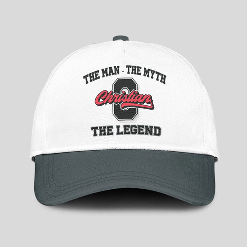 The Man The Myth The Legend Custom Initial Letter And Name Cap CHRISTIAN 13K1 C38PF