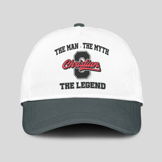 The Man The Myth The Legend Custom Initial Letter And Name Cap CHRISTIAN 13K1 C38PF