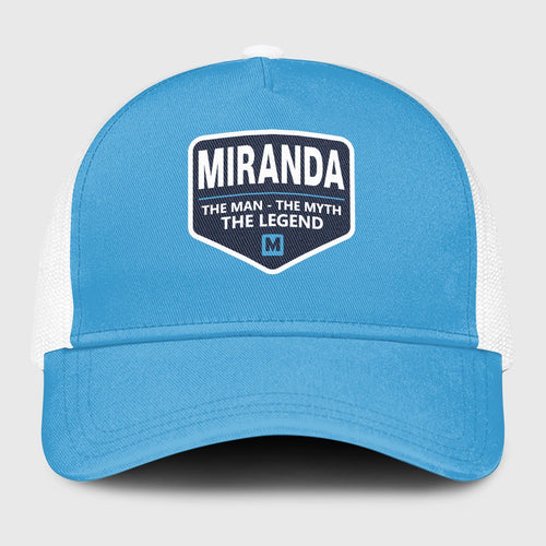 The Man The Myth The Legend Light Blue Mesh Cap MIRANDA 13K1 C190PF