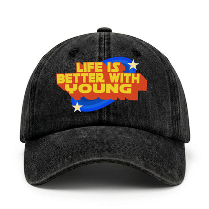 Built Different Born Legendary Red Logo Washed Cap YOUNG 13K1 C63PF