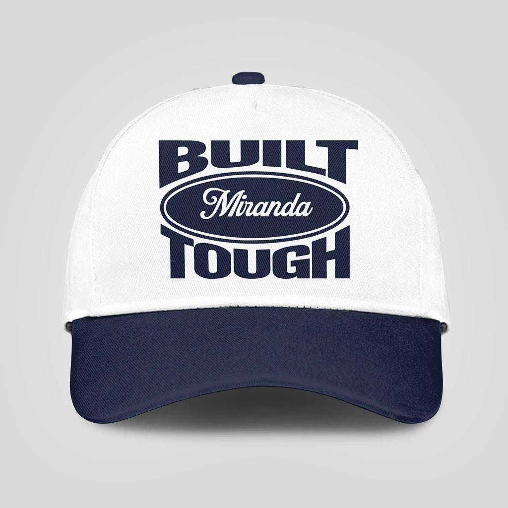Built Your Name Tough Slogan Blue And White Cap MIRANDA 13K1 C95PF