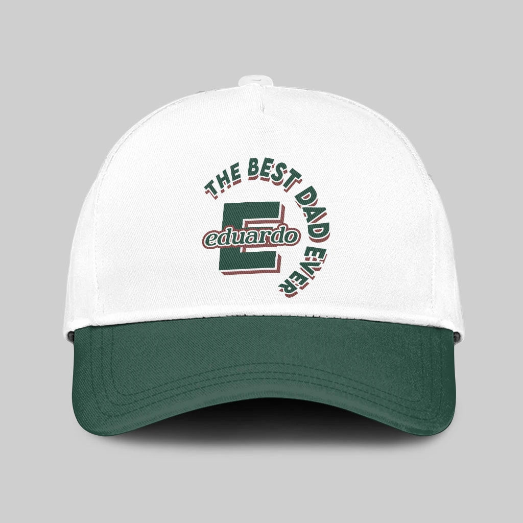 The Best Dad Ever Custom Name Cap EDUARDO 13K1 C35PF