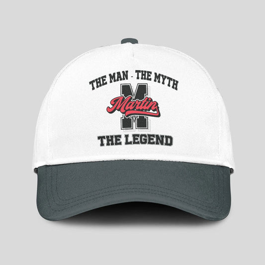 The Man The Myth The Legend Custom Initial Letter And Name Cap MARTIN 13K1 C38PF