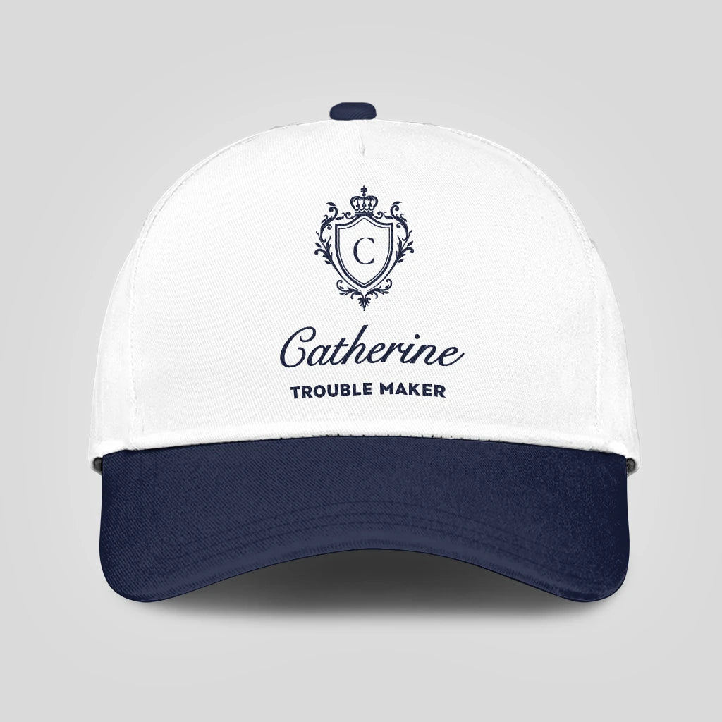 Trouble Maker Funny Blue And White Cap CATHERINE 13K1 C152PF