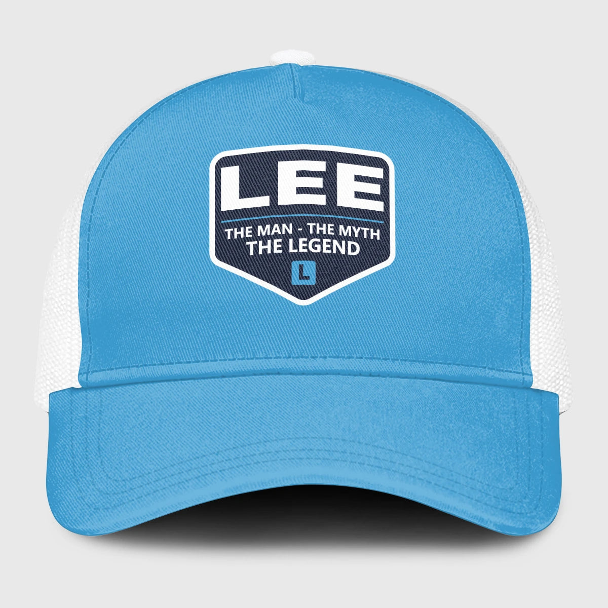The Man The Myth The Legend Light Blue Mesh Cap LEE 13K1 C190PF