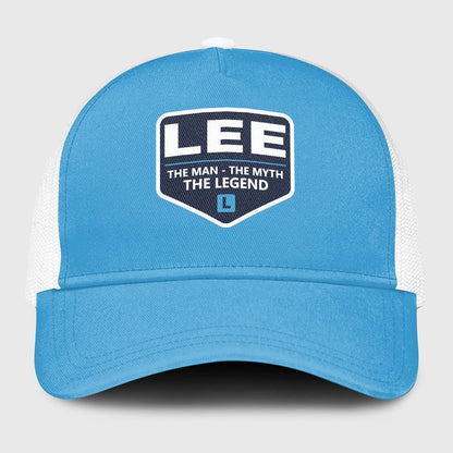 The Man The Myth The Legend Light Blue Mesh Cap LEE 13K1 C190PF