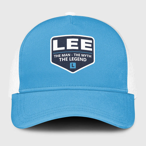 The Man The Myth The Legend Light Blue Mesh Cap LEE 13K1 C190PF