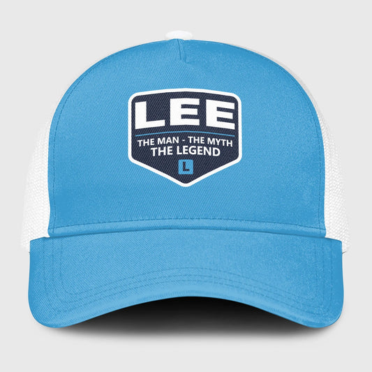 The Man The Myth The Legend Light Blue Mesh Cap LEE 13K1 C190PF