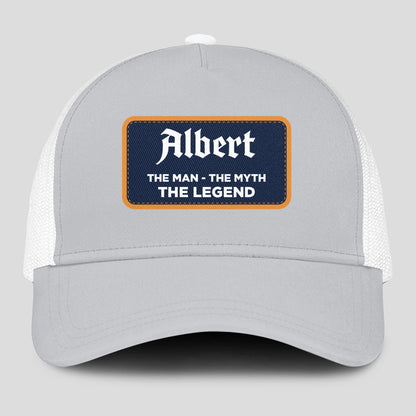 The Man The Myth The Legend Gray Mesh Cap ALBERT 13K1 C204PF