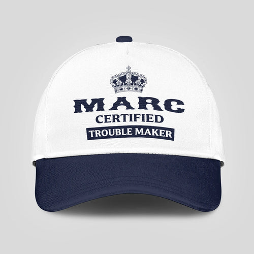 Certified Your Name Trouble Maker Washed Cap MARC 13K1 C148PF