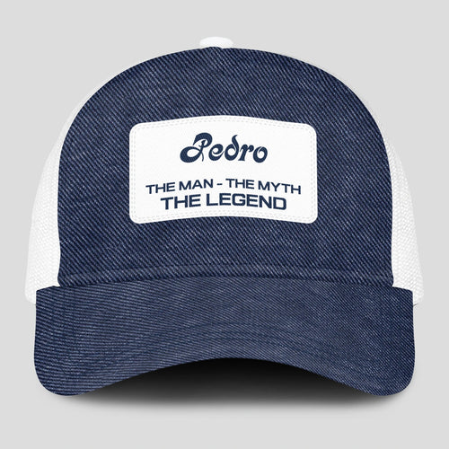 The Man The Myth The Legend Blue Denim Mesh Cap PEDRO 13K1 C194PF
